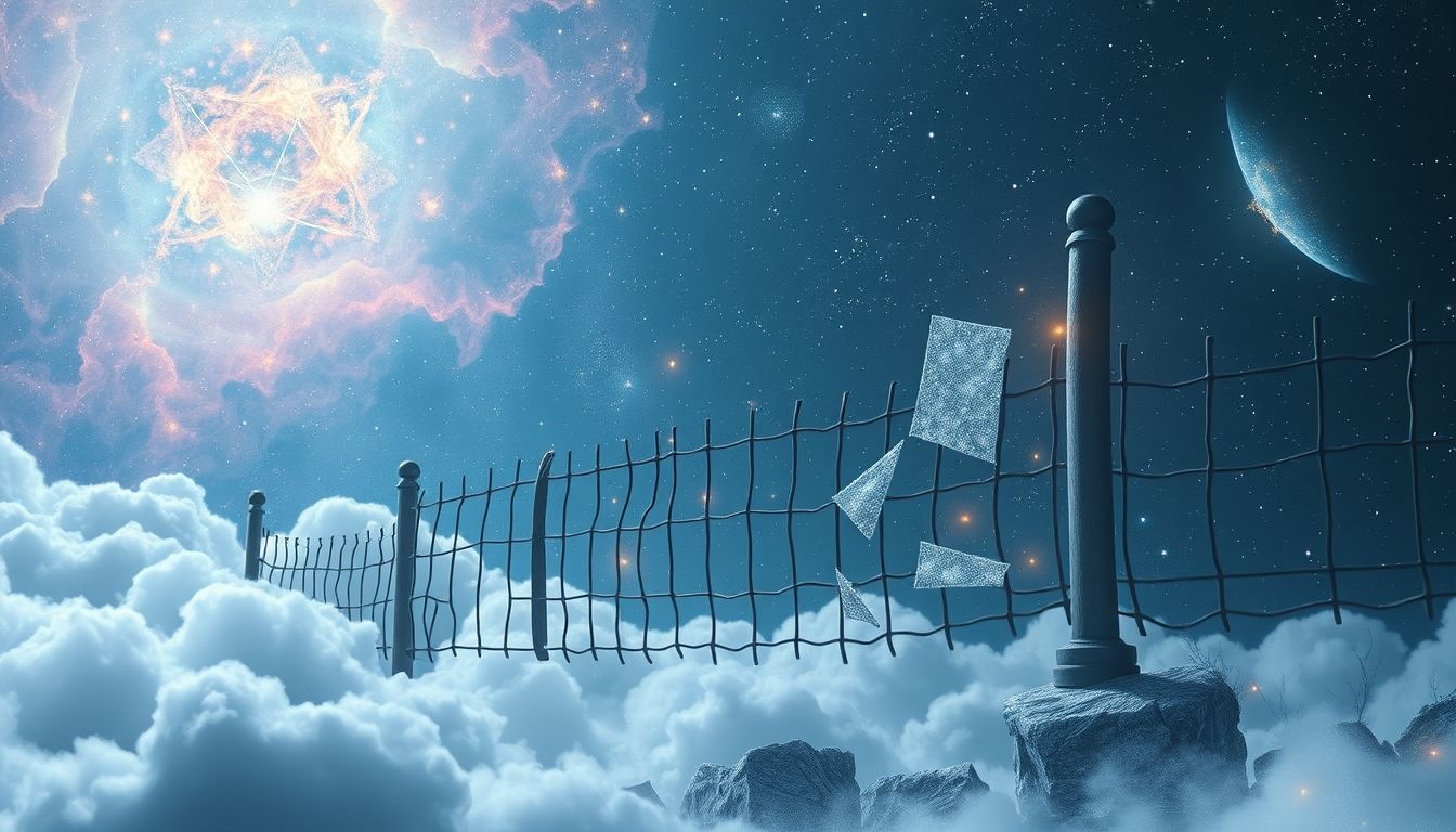 Een hek repareren symboliseert herstel van persoonlijke grenzen en vertrouwen.