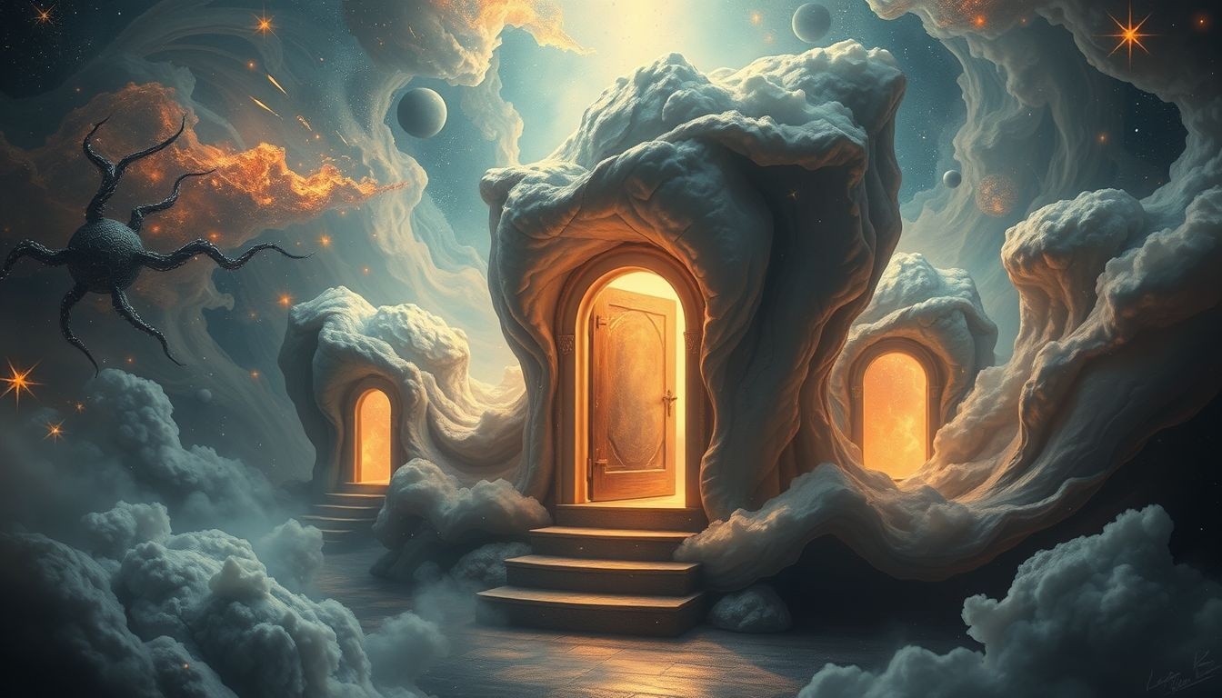 Dromen over verborgen deuren symboliseren verborgen wensen en geheimen.