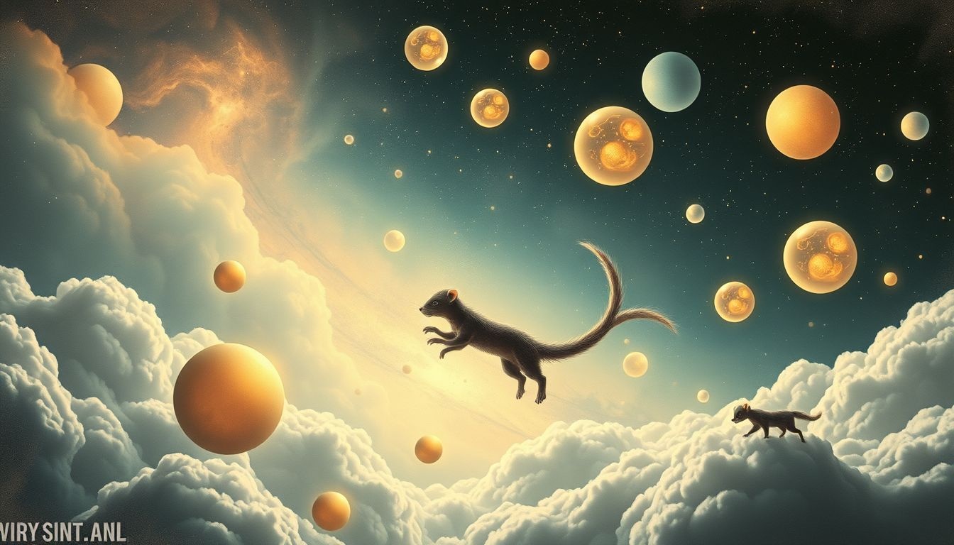 Een tamme fret symboliseert speelsheid en nieuwsgierige ontdekkingsdrang.