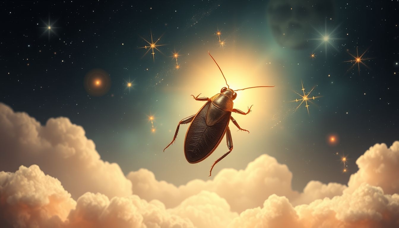 Een tamme kakkerlak symboliseert onverwachte veerkracht en aanpassingsvermogen.