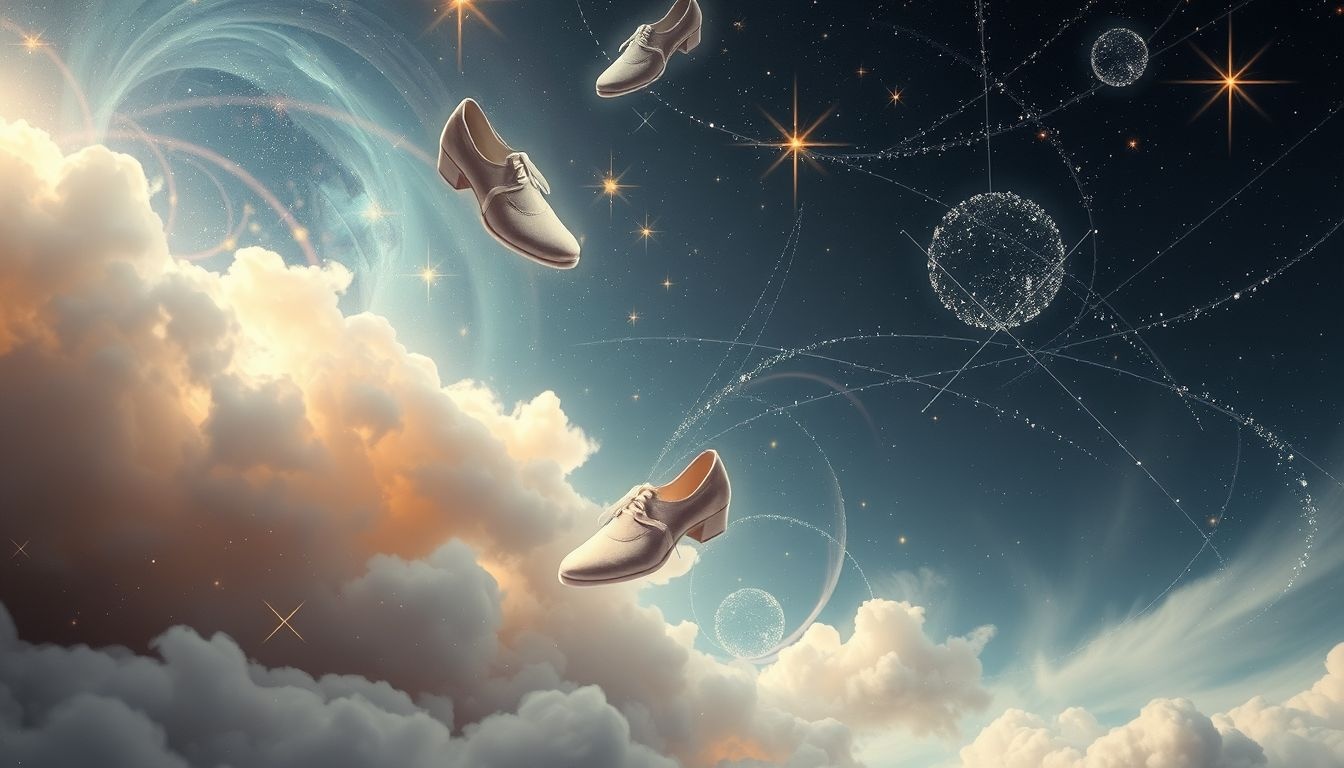 Dromen over jachtschoenen in droomwinkels symboliseren avontuur en keuzes.