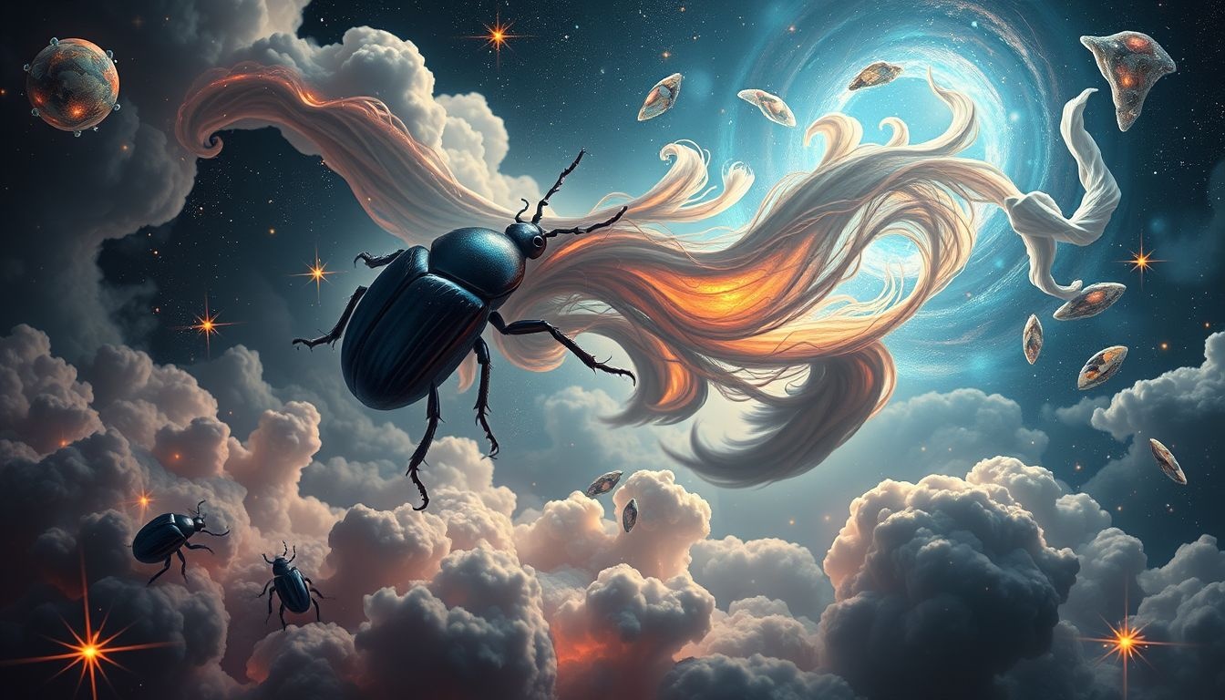 Een scarabee in een droom symboliseert transformatie en nieuwe kansen.
