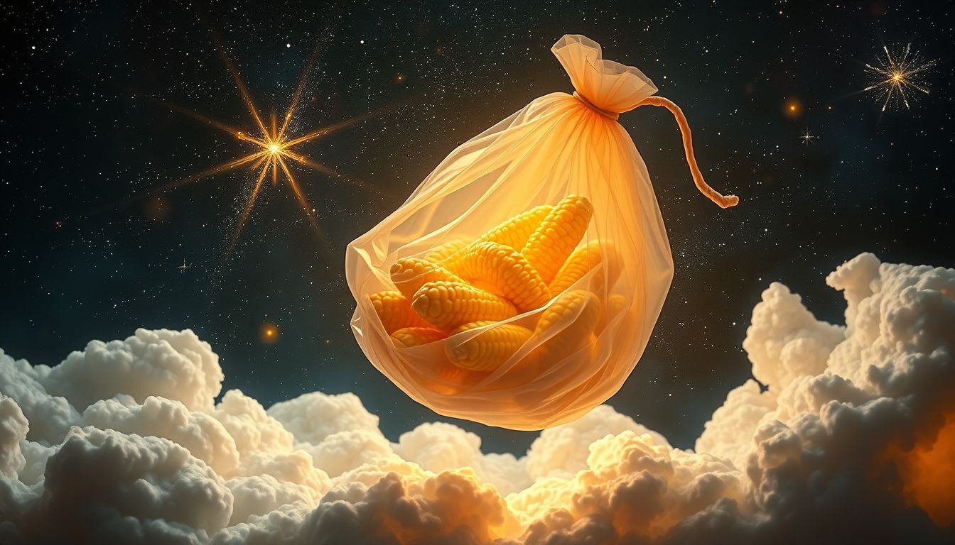 Droom van maïsgrutten symboliseert overvloed en nieuwe kansen.