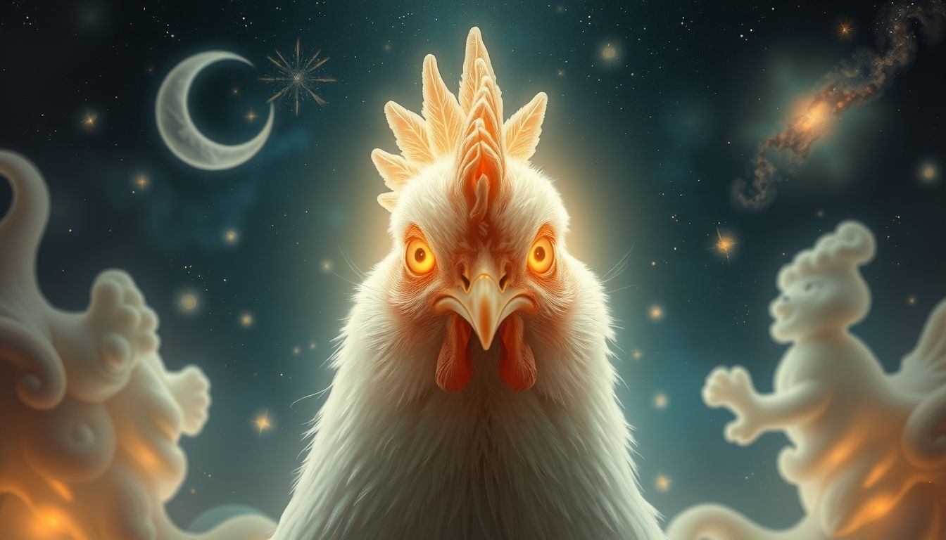 Een broedende hen symboliseert bescherming en innerlijke groei in dromen.