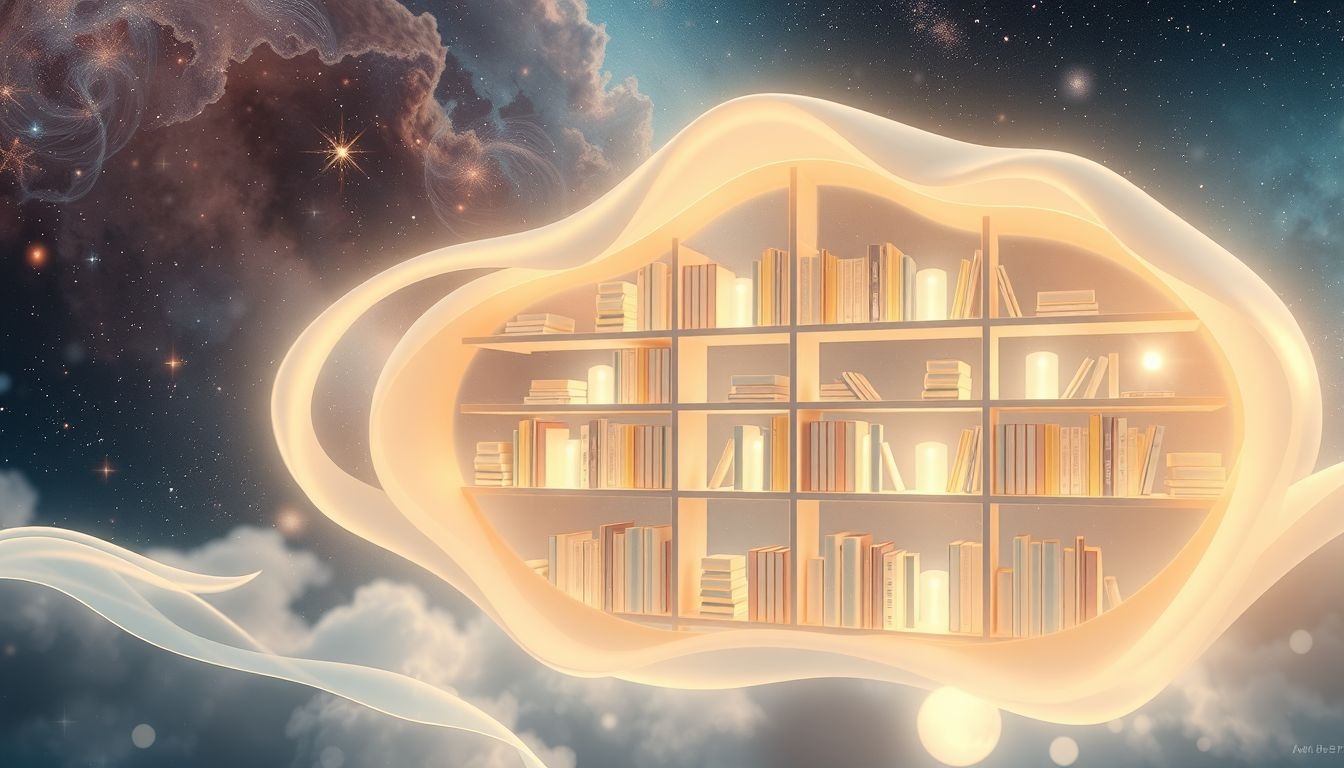 Een georganiseerde boekenplank symboliseert overzicht en innerlijke rust.