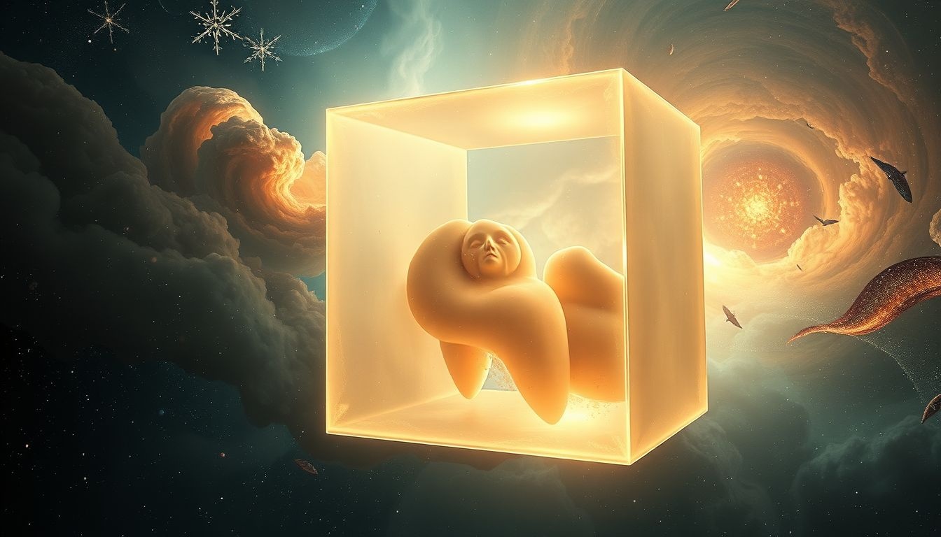 Een groot vierkant symboliseert vaak emotionele beperking en gevangenis.