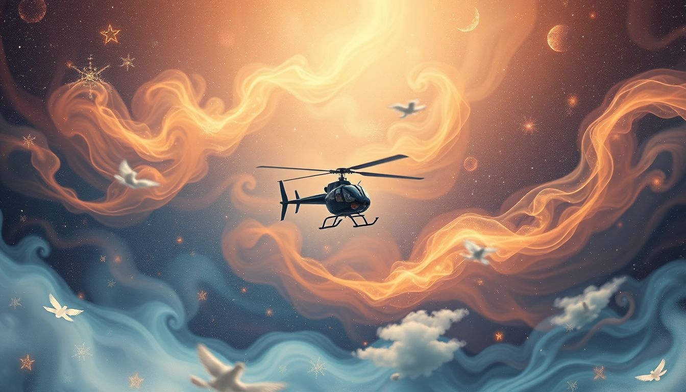 Een helikopterlanding symboliseert snel aanpassingsvermogen bij onverwachte veranderingen.