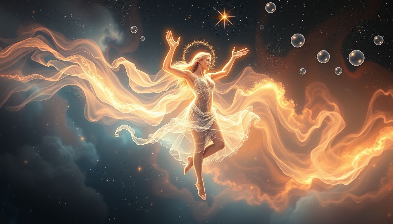 Apollo symboliseert creativiteit en vreugde in dans en zang.