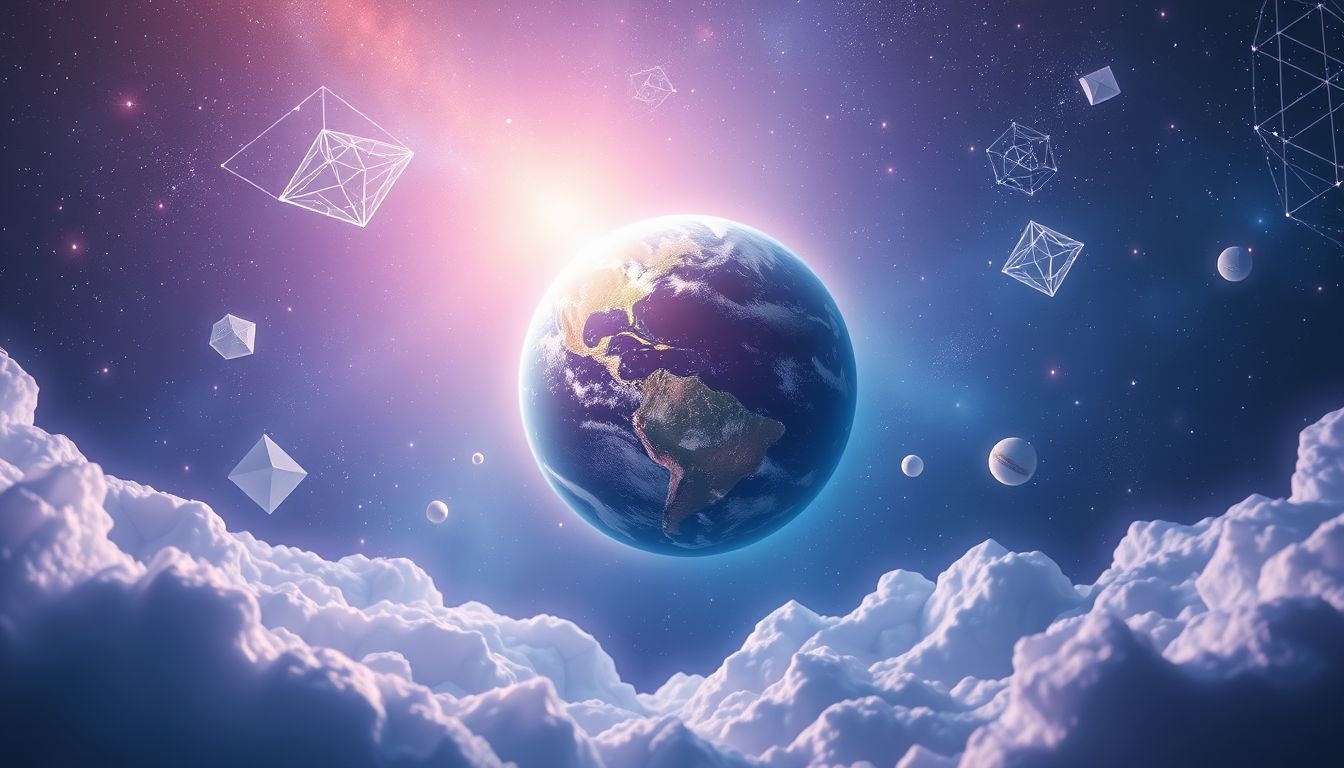 Dromen over aarde vanuit ruimte symboliseren nieuw perspectief en bewustzijn.