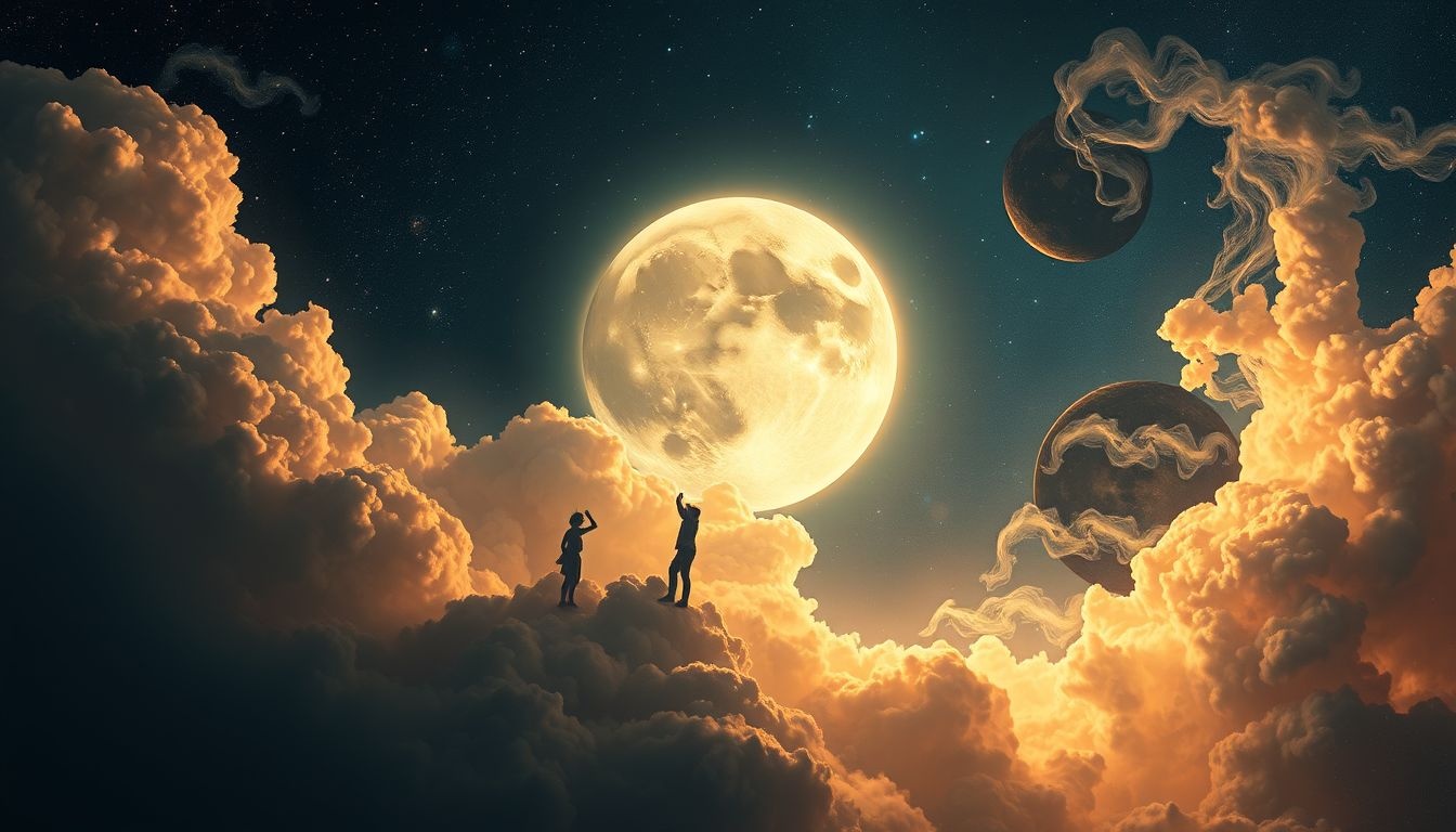 Dromen over maanreizen symboliseren avontuurlijke verlangens en nieuwe mogelijkheden.