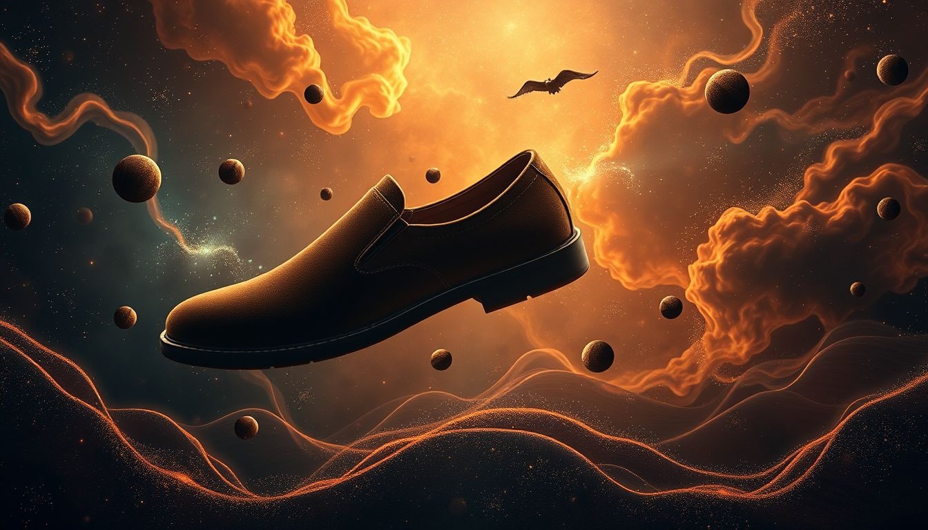 Donkerbruine schoenen symboliseren stabiliteit en verbondenheid in dromen.