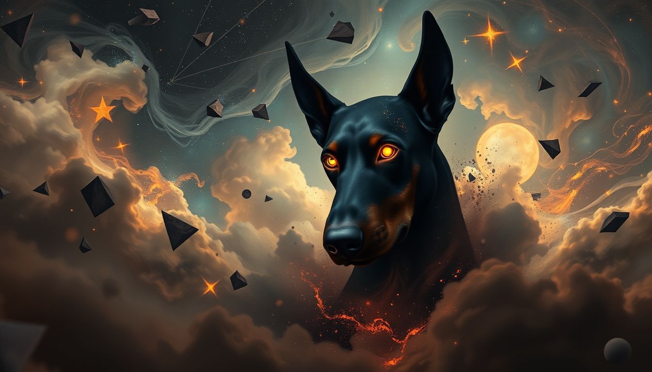 Dromen over agressieve Dobermann symboliseren vaak innerlijke conflicten.