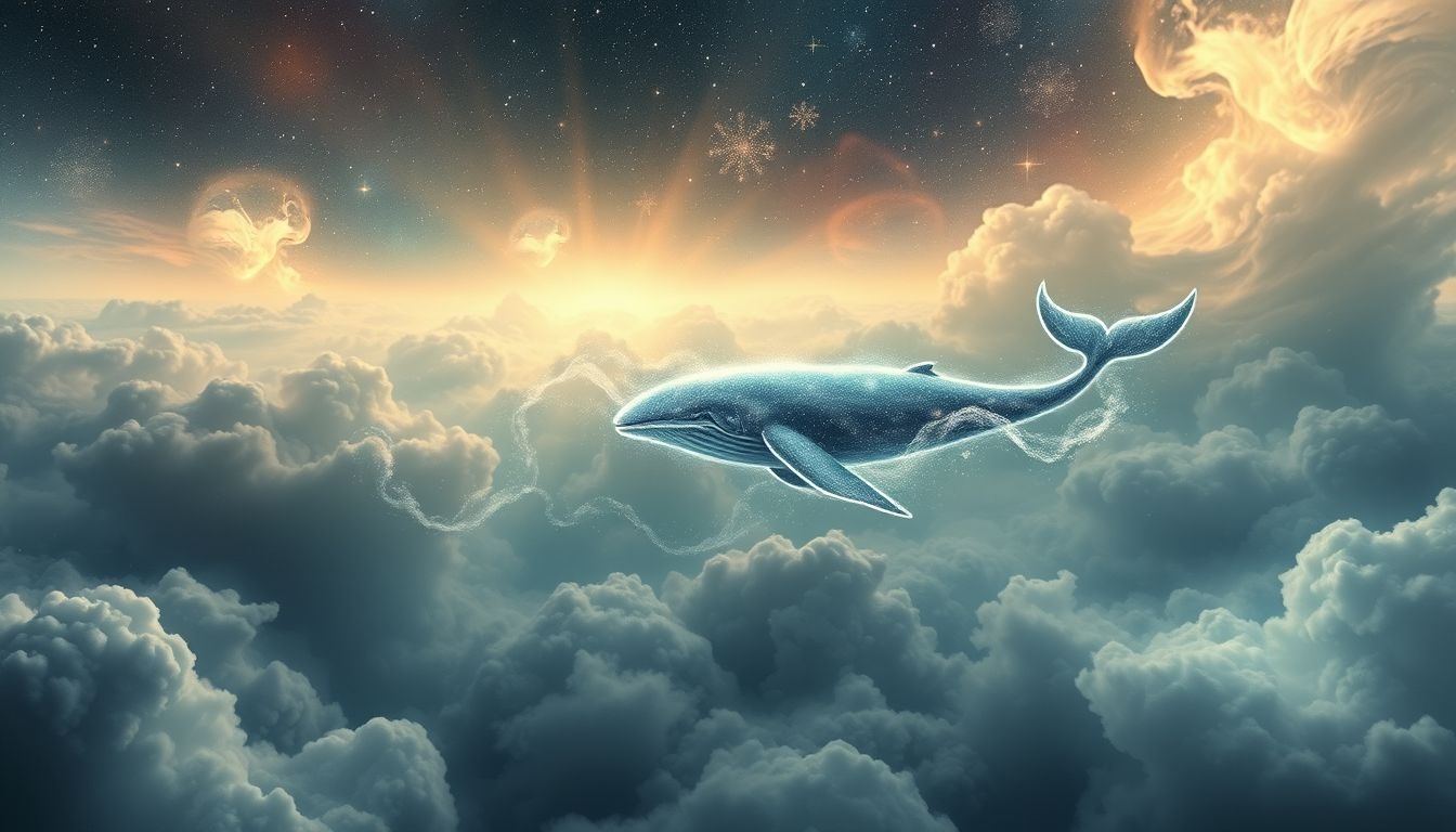 Een dode walvis in dromen symboliseert het afsluiten van een levensfase.