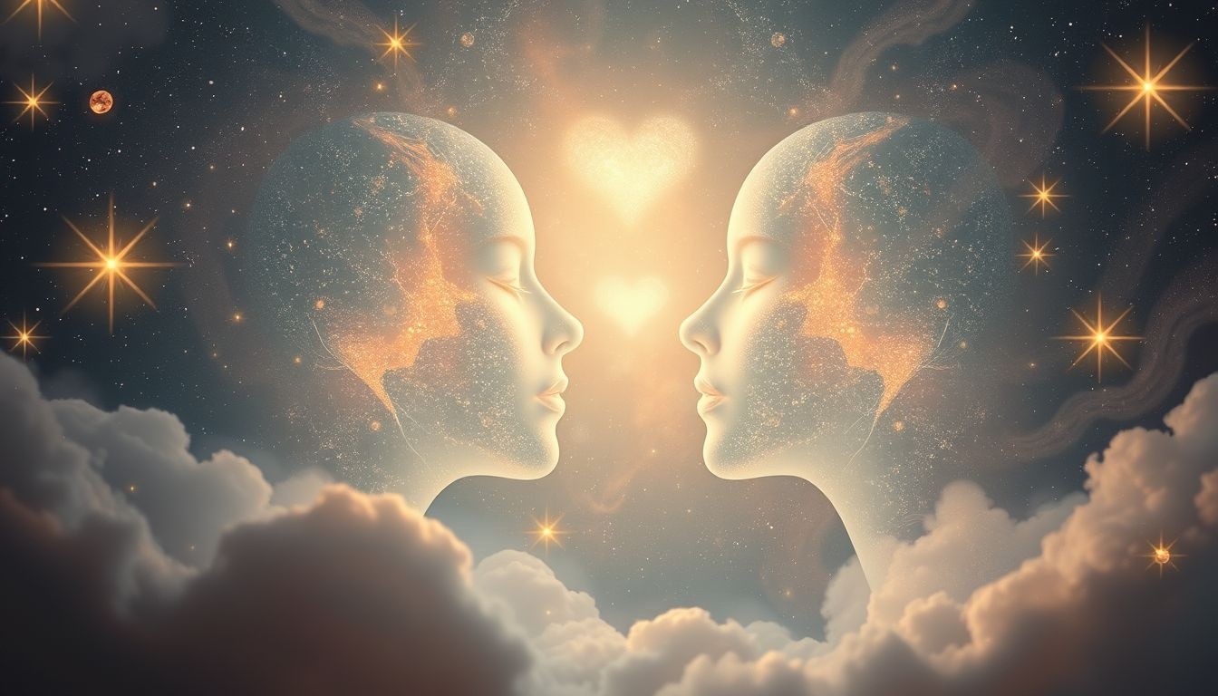 Een liefdevolle blik in dromen symboliseert diepe emotionele verbondenheid.