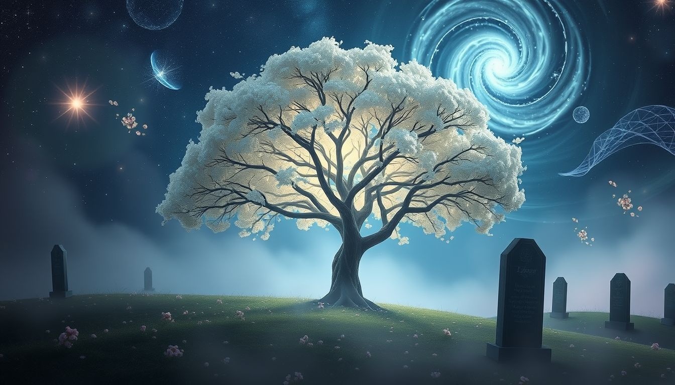 Dromen over een lindeboom op een kerkhof symboliseert eerbetoon aan overledenen.