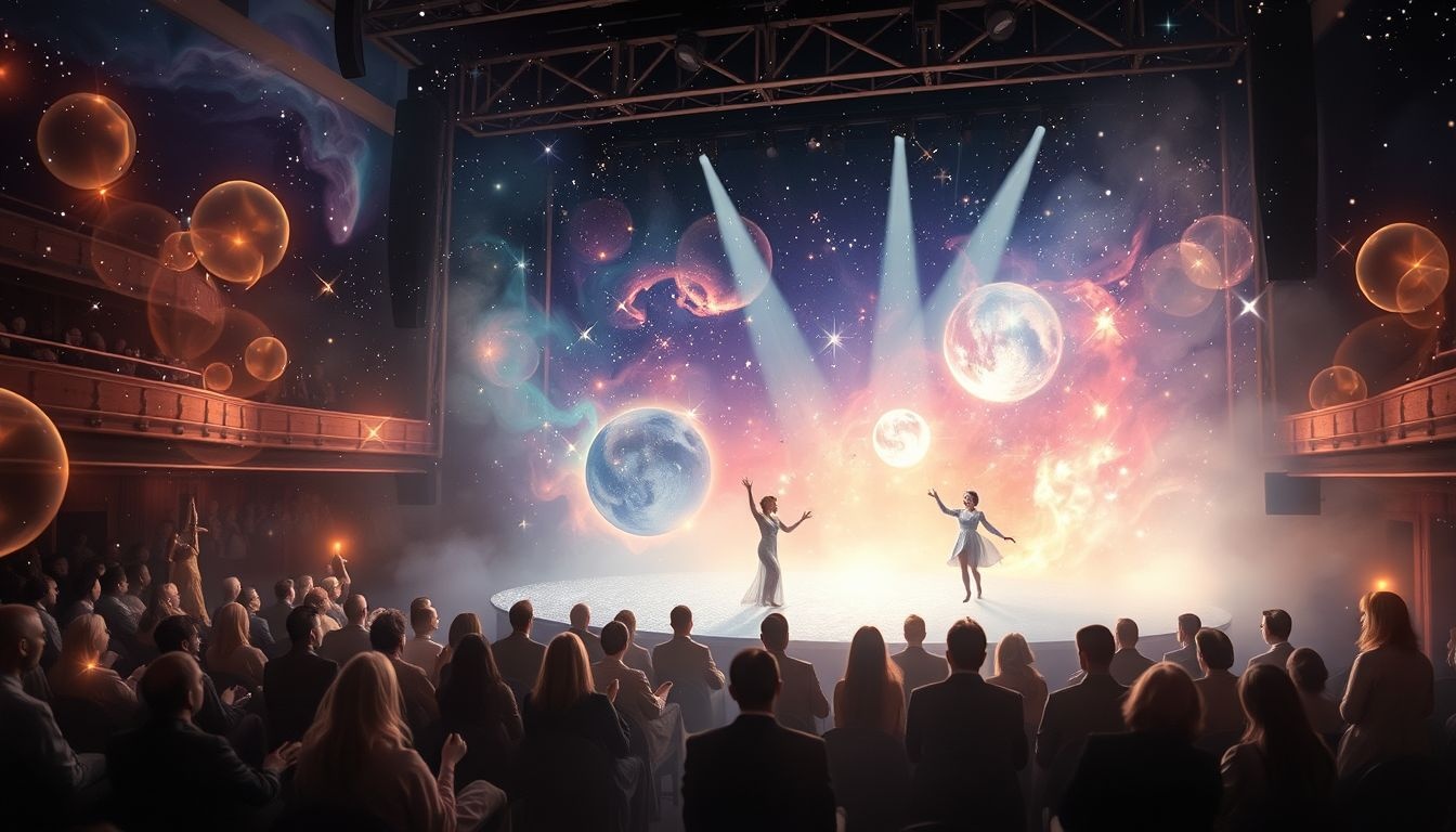 Een optreden in het West End symboliseert succes en zelfexpressie.