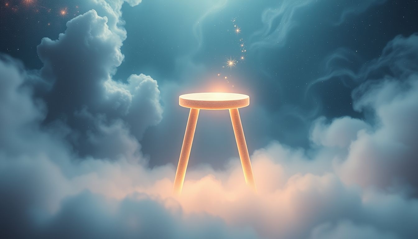 Dromen over wiebelige krukjes symboliseren onzekerheid en gebrek aan stabiliteit.