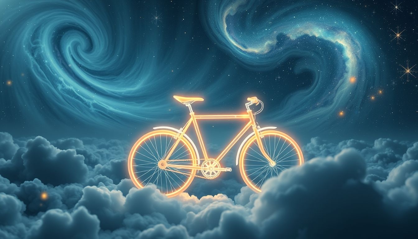 Dromen over fietsen symboliseren vaak vooruitgang en persoonlijke groei.