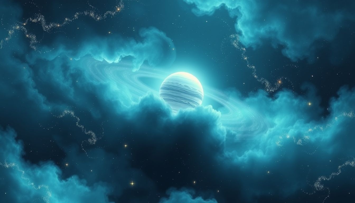 Dromen over Neptunus symboliseren vaak mysterie en diepgaande intuïtie.