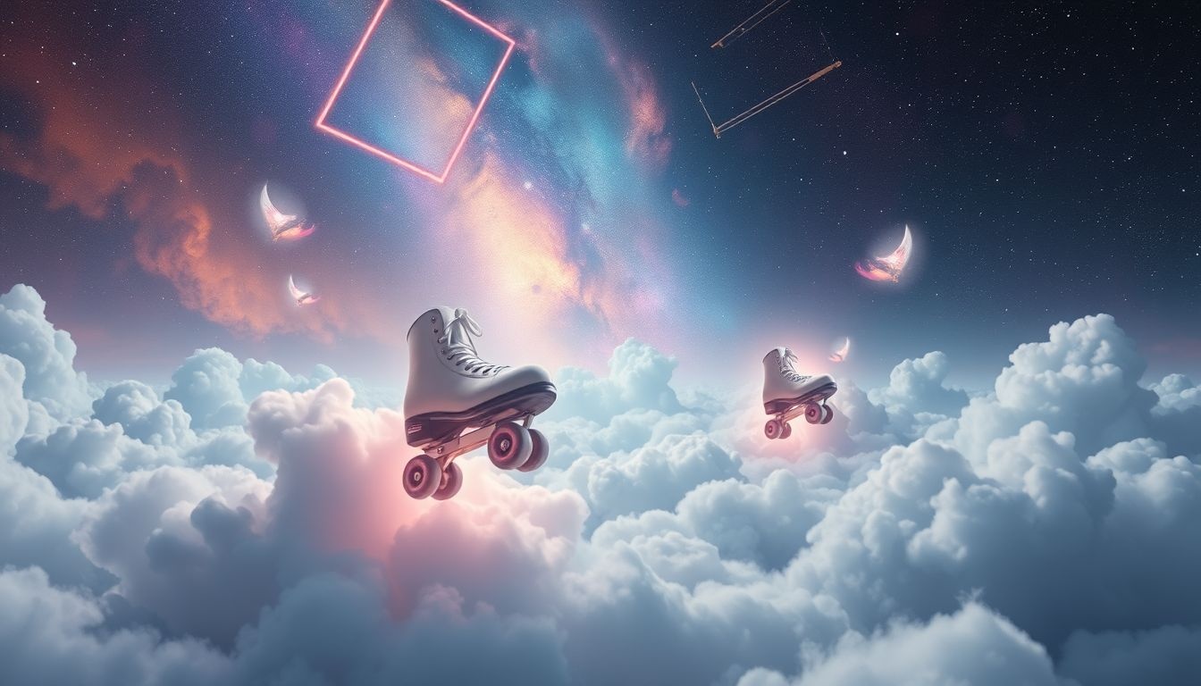 Dromen over nieuwe rolschaatsen symboliseren frisse kansen en avonturen.