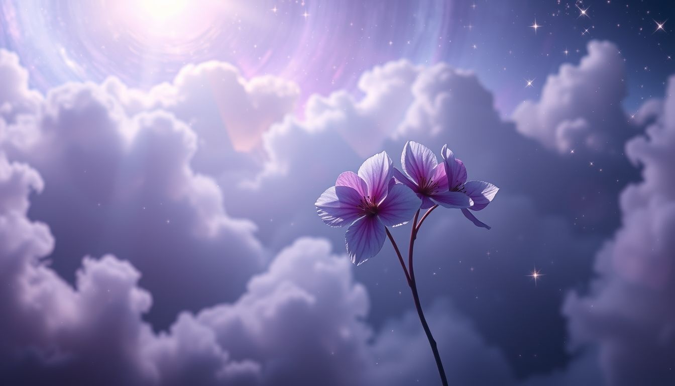 Dromen over paarse bloesems symboliseren spirituele groei en mysterie.