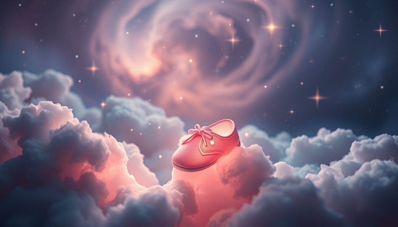 Dromen over roze babyschoentjes symboliseert liefde en nieuw begin.
