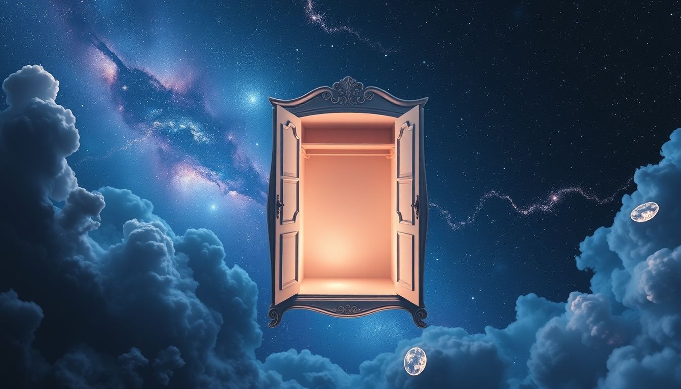 Een lege kast in dromen symboliseert vaak innerlijke leegte.