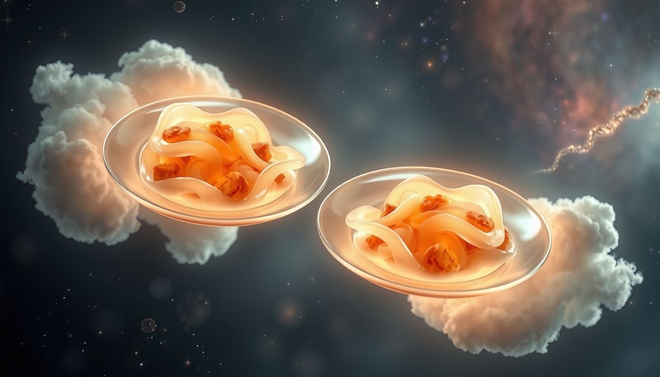 Dromen over dubbele porties eten symboliseren overvloed en verlangen.