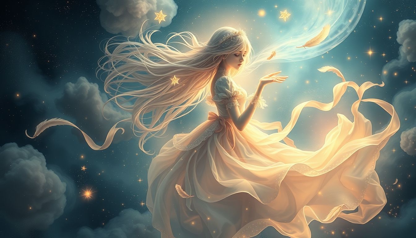 Een jonge dienstmeid symboliseert onontdekte talenten en nieuwe kansen.