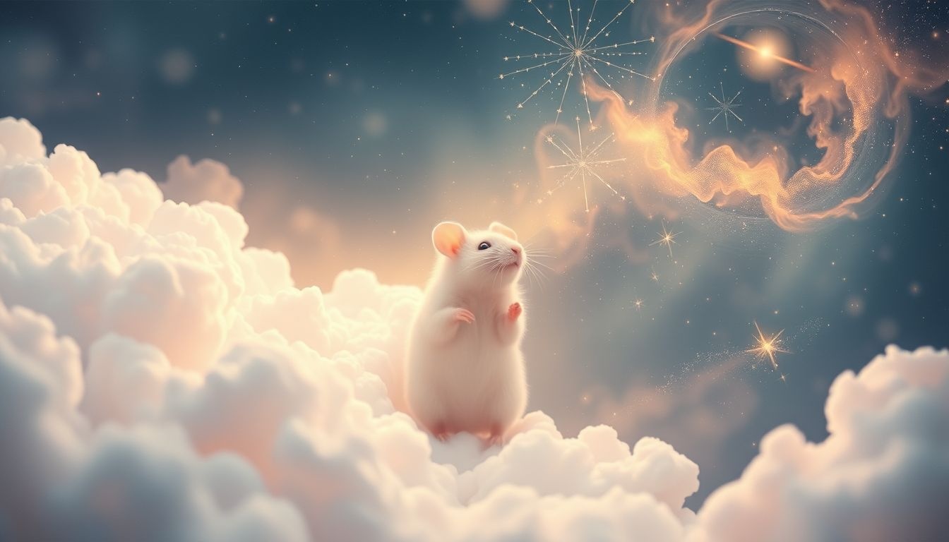 Een witte muis symboliseert onschuld en nieuwe kansen in dromen.