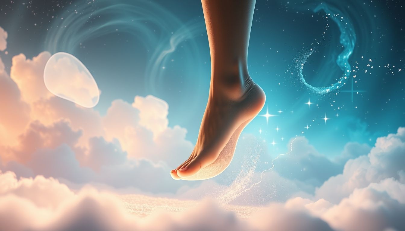 Dromen over inlegzolen zonder schoenen symboliseert verborgen steun in moeilijkheden.