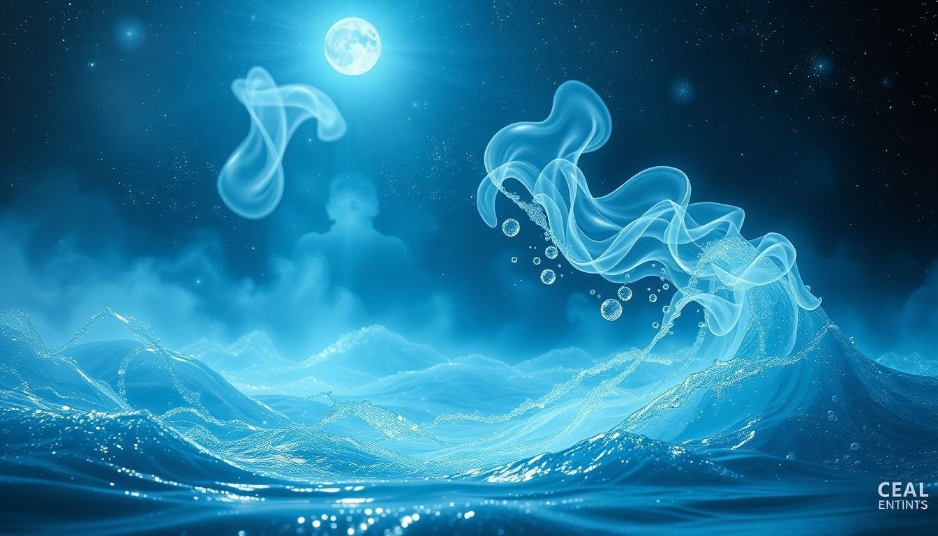 De geur van water symboliseert emotionele reiniging en loslaten.