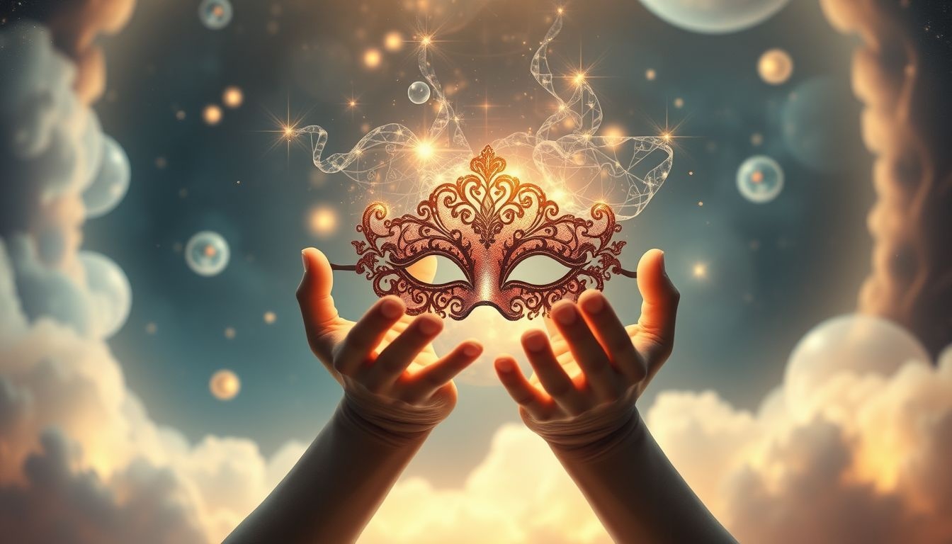 Een masker cadeau krijgen symboliseert verborgen aspecten van jezelf ontdekken.