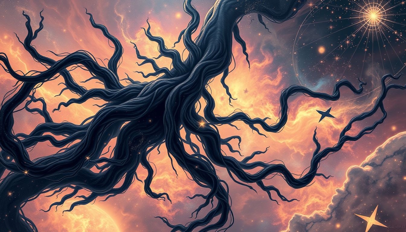 Zwarte dreadlocks symboliseren kracht, mysterie en innerlijke vrijheid.