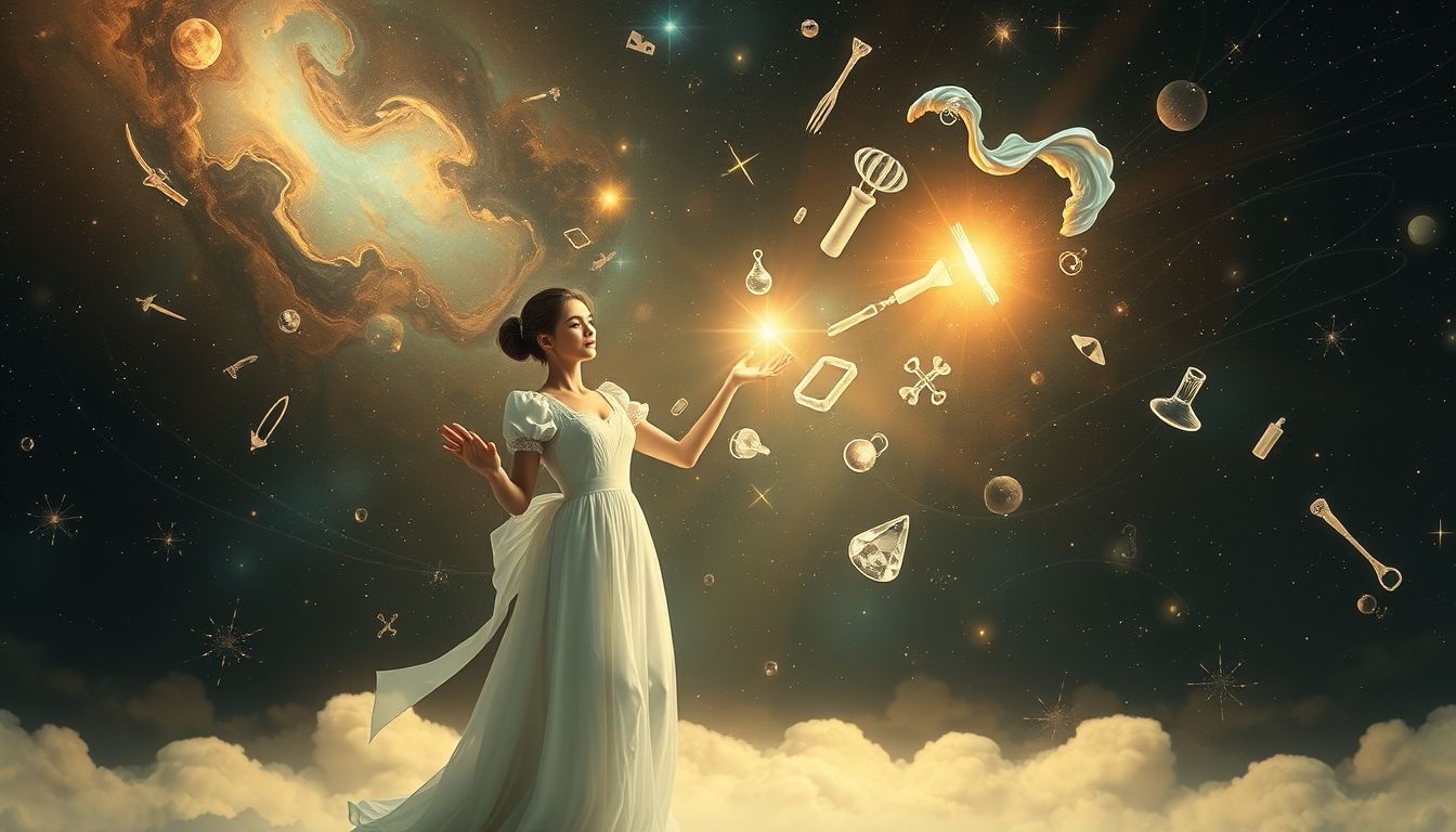 Een dienstmeid in je droom symboliseert groei en verantwoordelijkheden.