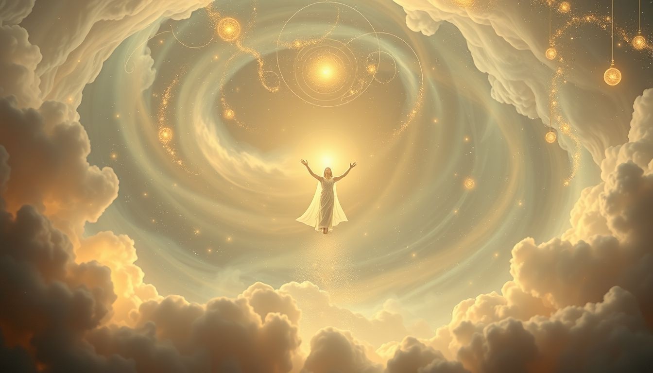 Stijgen in dromen symboliseert spirituele groei door stilte en gebed.