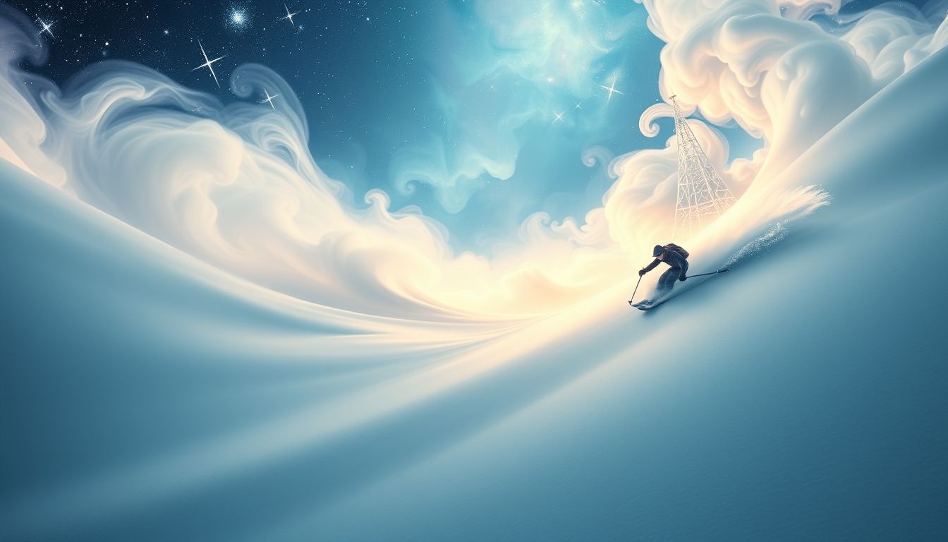 Skiën buiten de piste symboliseert avontuur en het nemen van risico's.