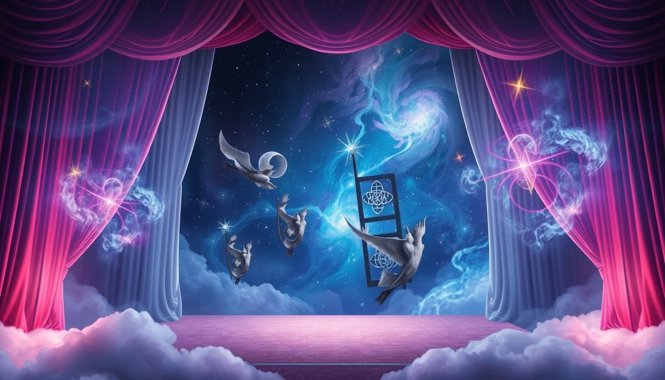 Dromen over theater symboliseren vaak ontsnapping aan dagelijkse stress.