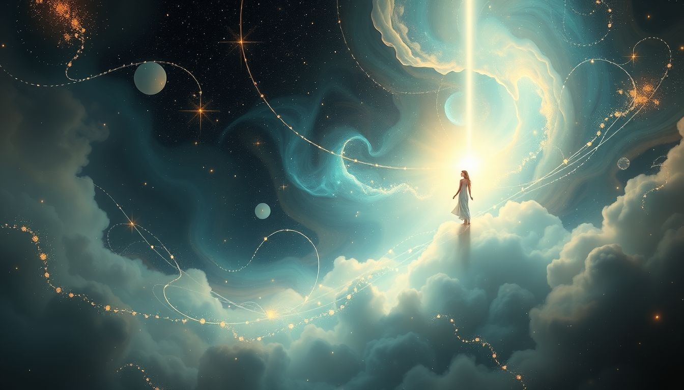 Droom 21 symboliseert spirituele verbinding en universeel inzicht.