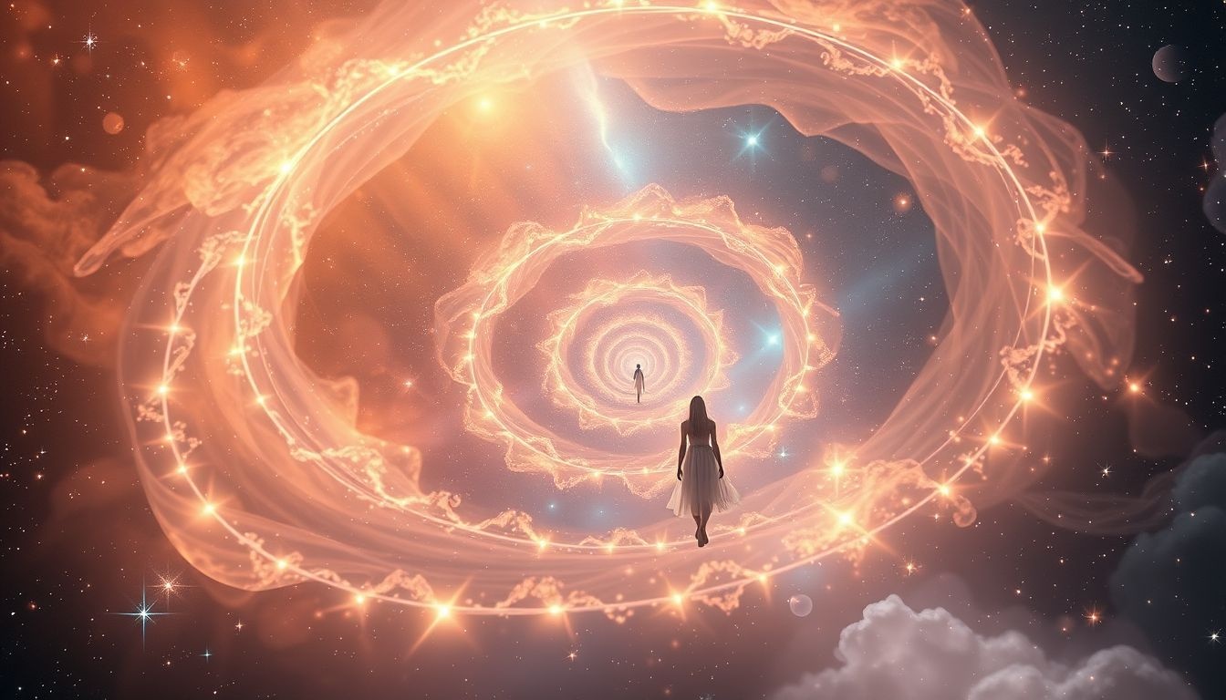 Lopen in cirkels in dromen symboliseert vastzitten in herhalende patronen.