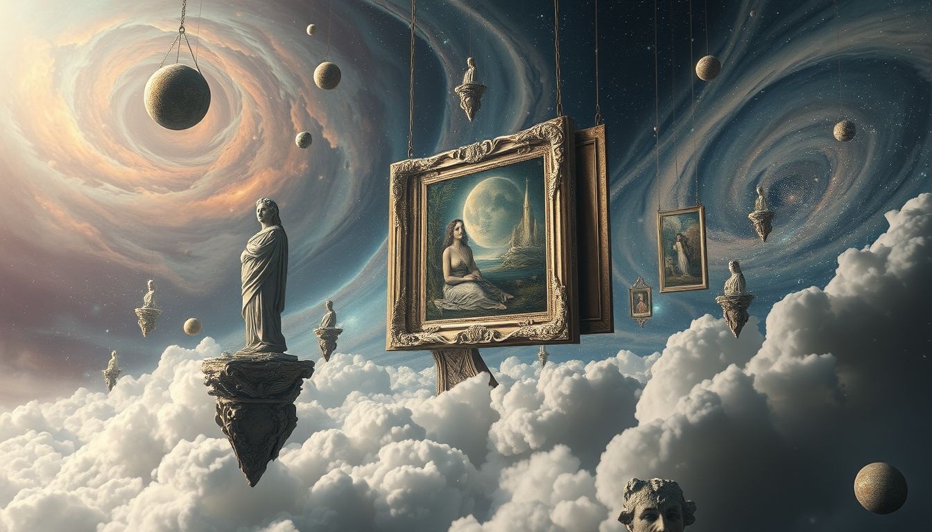 Droom 23 symboliseert verloren creativiteit door verouderde kunstwerken.