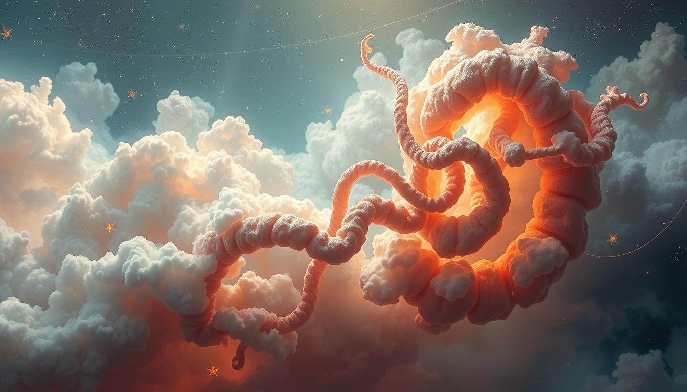 Een groeiende darm in dromen symboliseert innerlijke transformatie en genezing.
