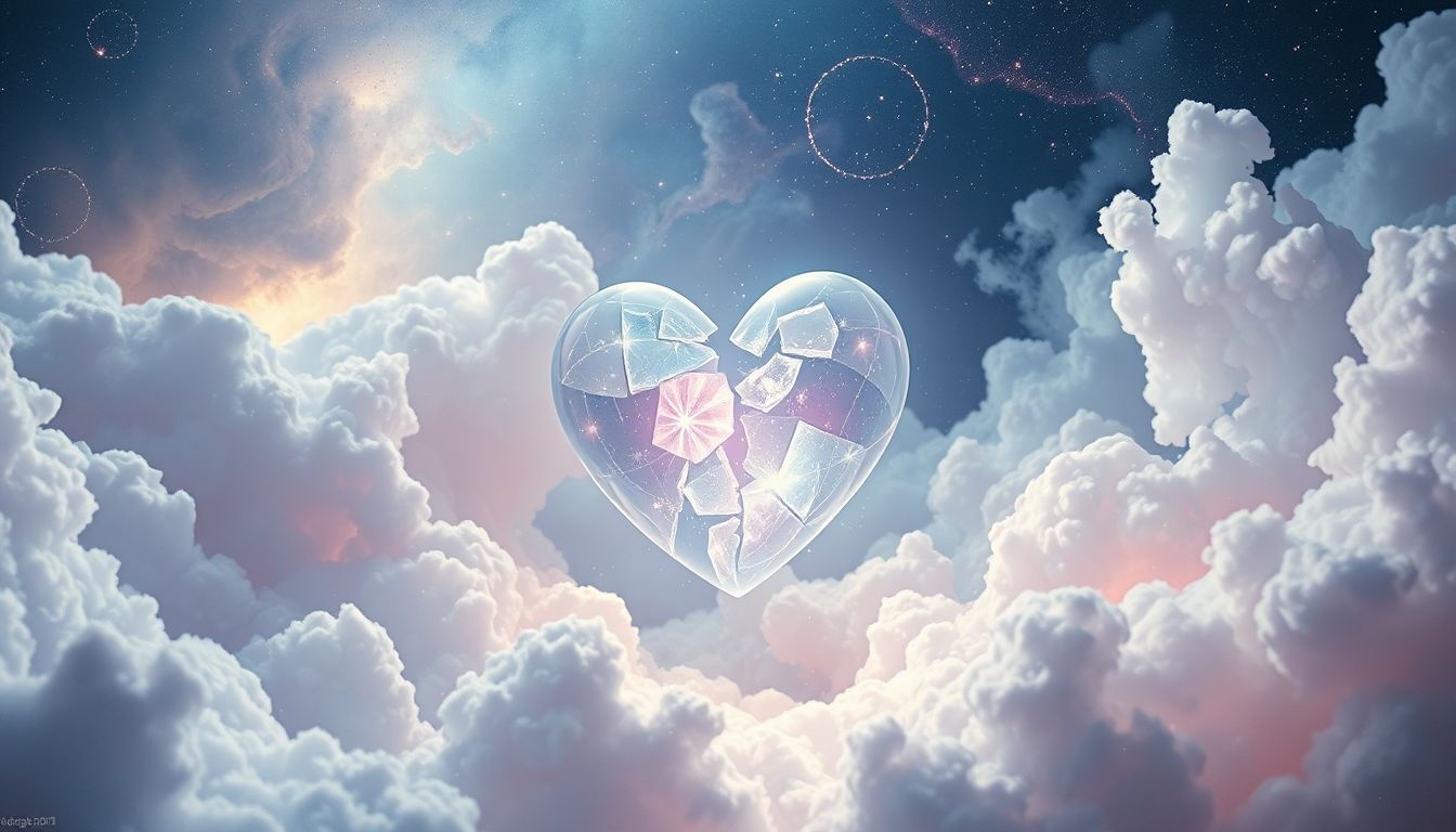 Droom 27: Scherven symboliseren gebroken liefde en emotionele pijn.
