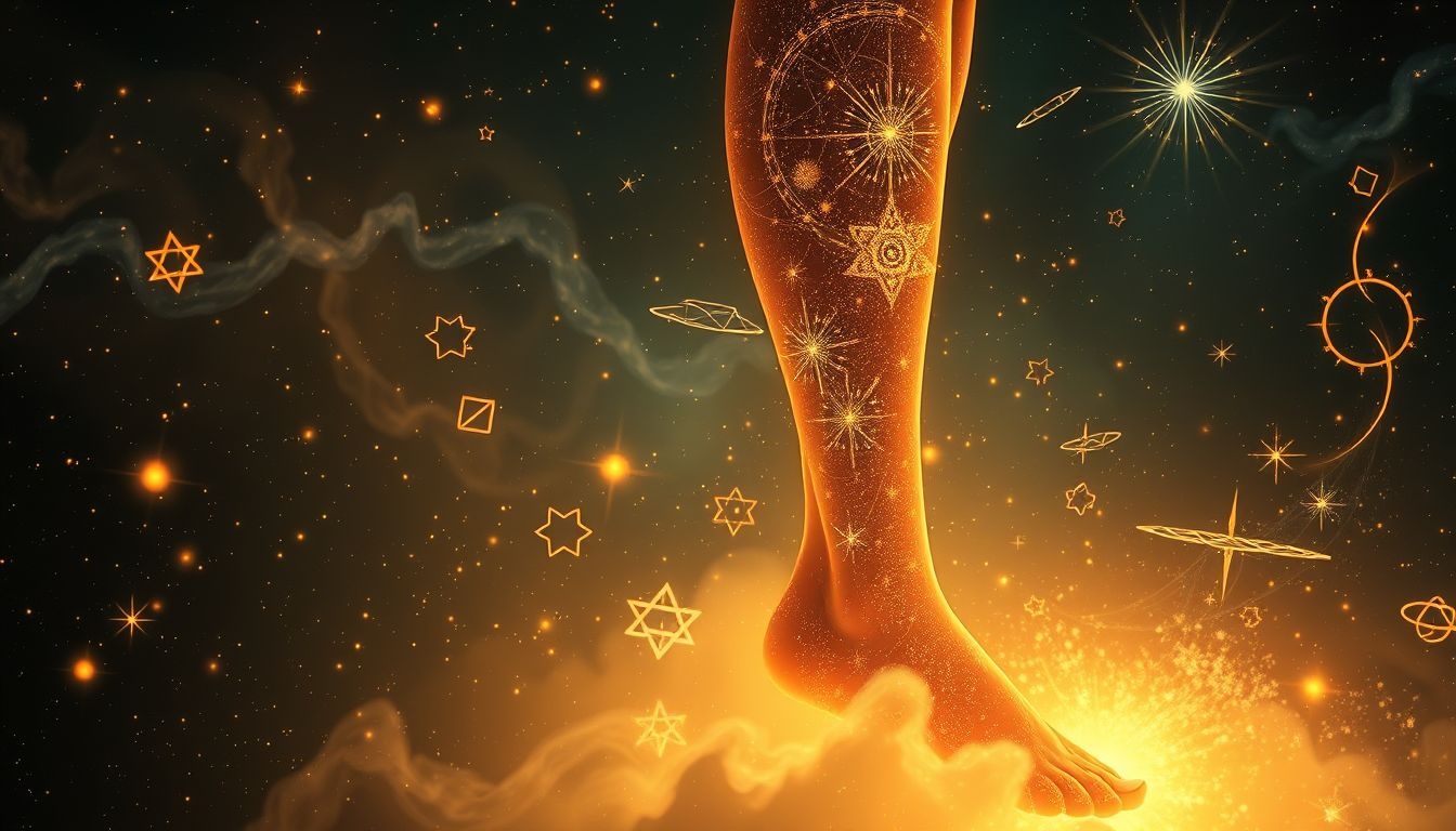 Dromen over tatoeages op benen symboliseert persoonlijke groei en kracht.