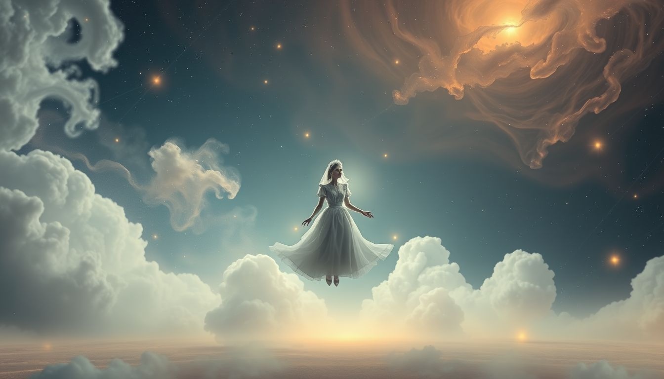 Een dienstmeid in leeg huis symboliseert verborgen emoties en leegte.