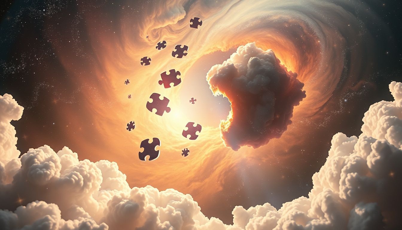 Het eruit scheuren van een puzzelstuk symboliseert verlies van controle.