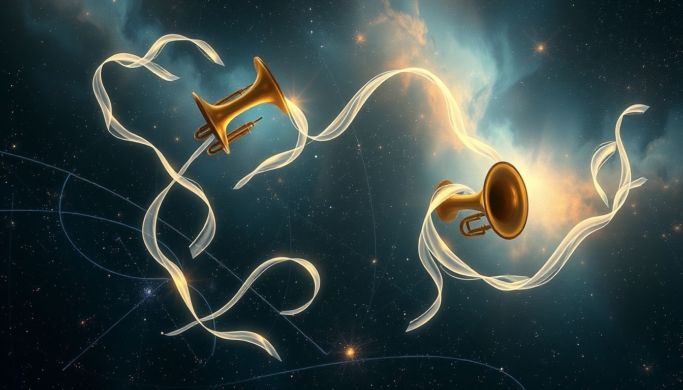 Een fanfare in oorlog symboliseert hoop te midden van conflict.