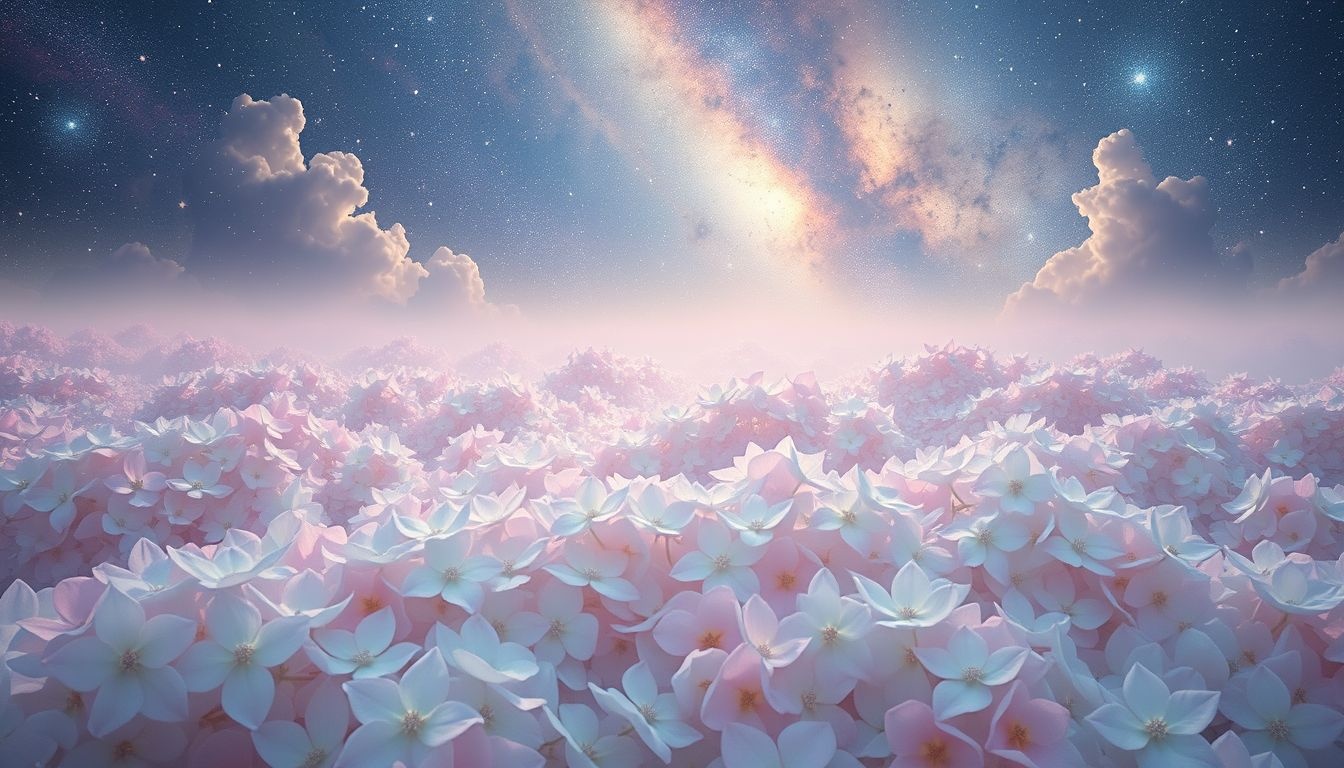 Bloemenzeeën symboliseren vaak collectieve troost en verbondenheid in dromen.