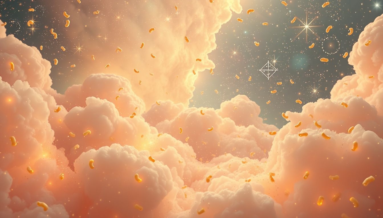 Droom 9: Kleine macaroni symboliseert vaak overdaad en detailgerichtheid.