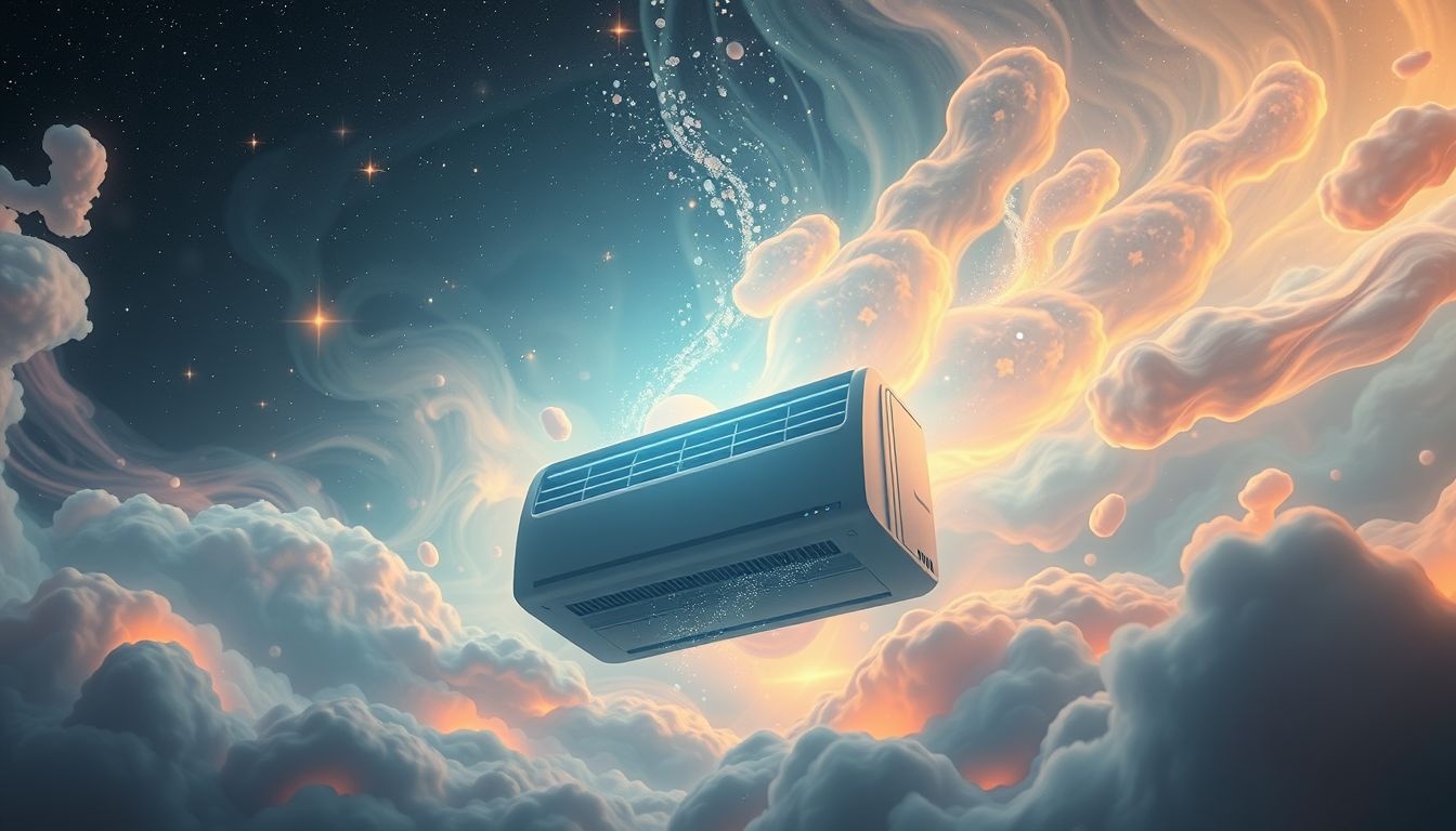 Een vallende airco symboliseert verlies van emotionele controle.